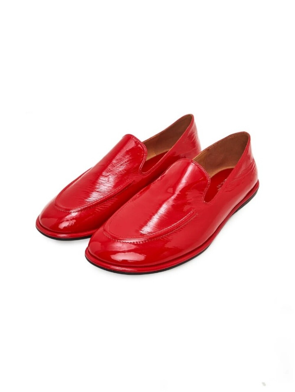 Women's Red Patent Slip-On Loafers
